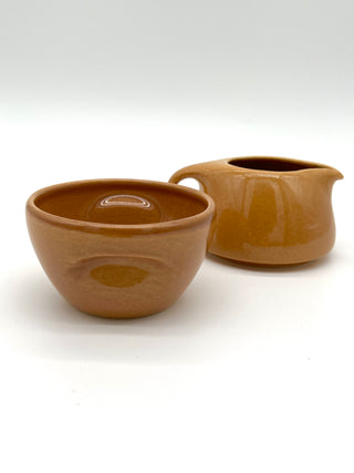 Todd Oldham Studio Collections - Vintage Russel Wright Iroquois Casual China Stacking Sugar & Creamer Set – Apricot Glaze
