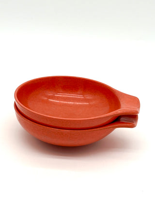 Todd Oldham Studio Collection - Vintage 1953 Russel Wright “Residential” Melamine Small Bowls – Bright Coral Pair