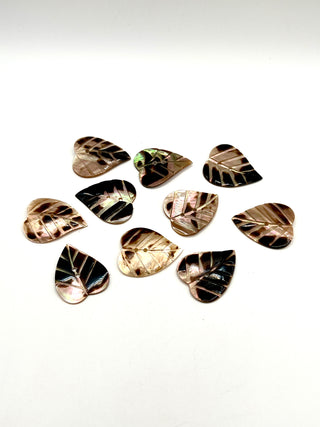 Vintage 1990s Todd Oldham Studio Mother of Pearl Leaf Buttons – Set of 10