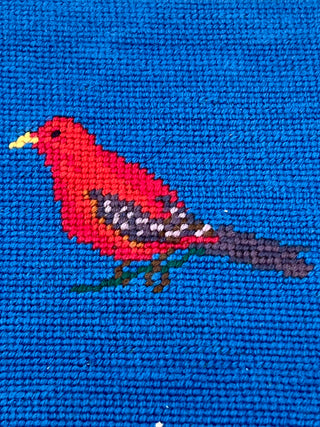 Todd Oldham Studio Collections - Set of 3 Vintage Bird Needlepoint Swatches – Animal Needlepoint Collection
