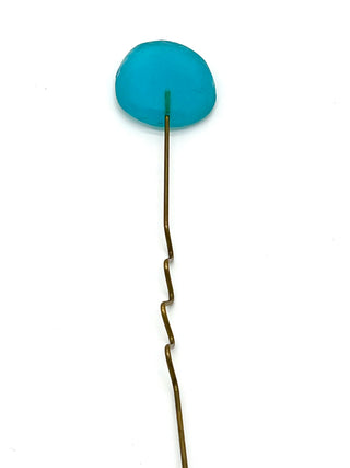 Vintage Todd Oldham Spring 1994 Runway Sample Sky Blue Lucite Hair Pick