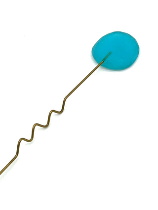 Vintage Todd Oldham Spring 1994 Runway Sample Sky Blue Lucite Hair Pick