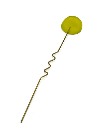 Vintage Todd Oldham Spring 1994 Runway Sample Chartreuse  Lucite Hair Pick