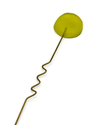 Vintage Todd Oldham Spring 1994 Runway Sample Chartreuse  Lucite Hair Pick