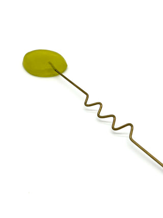 Vintage Todd Oldham Spring 1994 Runway Sample Chartreuse  Lucite Hair Pick
