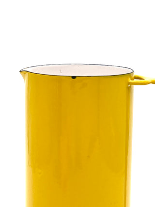 Todd Oldham Studio Collections - Vintage 1960s Dansk Design Yellow Enamelware Pitcher
