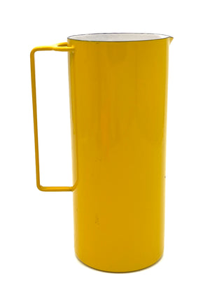 Todd Oldham Studio Collections - Vintage 1960s Dansk Design Yellow Enamelware Pitcher