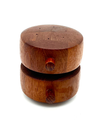Todd Oldham Studio Collections - Jens Quistgaard for Dansk Teak Double-Barrel Salt Shaker & Pepper Mill