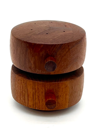 Todd Oldham Studio Collections - Jens Quistgaard for Dansk Teak Double-Barrel Salt Shaker & Pepper Mill