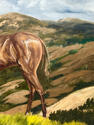 Todd Oldham Studio Collections - Found Horse Portrait Painting on Canvas Board
