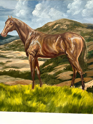 Todd Oldham Studio Collections - Found Horse Portrait Painting on Canvas Board