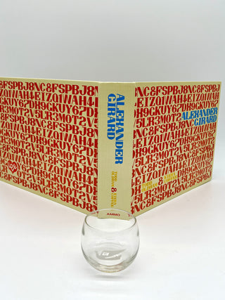 Signed Alexander Girard Monograph Paired With Rare Braniff Glass