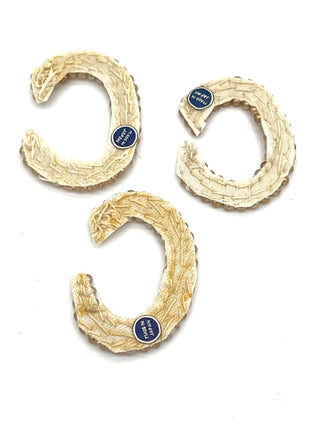 Calling All Carol's, Connie's Or Carl's -  Bag of 1950s Handmade Pearl "C" Appliqué