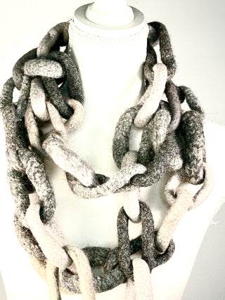 Todd Oldham Studio Collection - Hand Knitted Wool Chain Scarf