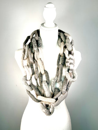 Todd Oldham Studio Collection - Hand Knitted Wool Chain Scarf