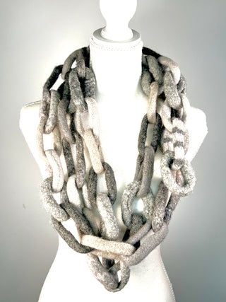 Todd Oldham Studio Collection - Hand Knitted Wool Chain Scarf