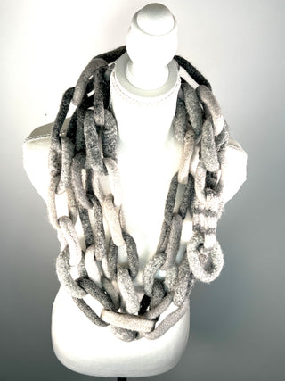 Todd Oldham Studio Collection - Hand Knitted Wool Chain Scarf