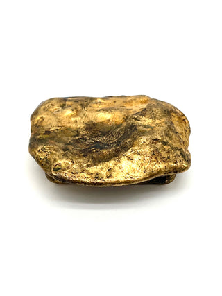 Vintage Signed Todd Oldham Dated Fall 1995, Hand-Molded Nugget Belt Buckle with Burnished Details