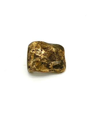 Vintage Signed Todd Oldham Dated Fall 1995, Hand-Molded Nugget Belt Buckle with Burnished Details