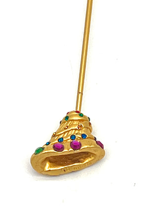 Vintage Todd Oldham Spring 1994 “Dreams” Runway Hair Pick  – 24kt Gold Plated with Swarovski Crystals