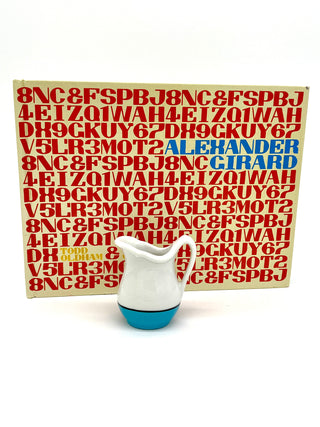 Signed Todd Oldham “Alexander Girard” Out-of-Print Monograph with Original La Fonda del Sol Creamer by Alexander Girard