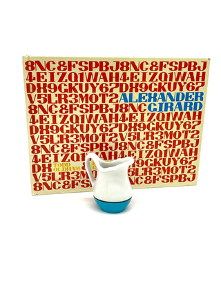 Signed Todd Oldham “Alexander Girard” Out-of-Print Monograph with Original La Fonda del Sol Creamer by Alexander Girard