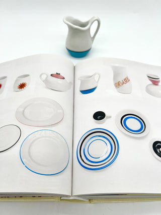 Signed Todd Oldham “Alexander Girard” Out-of-Print Monograph with Original La Fonda del Sol Creamer by Alexander Girard