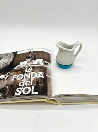 Signed Todd Oldham “Alexander Girard” Out-of-Print Monograph with Original La Fonda del Sol Creamer by Alexander Girard