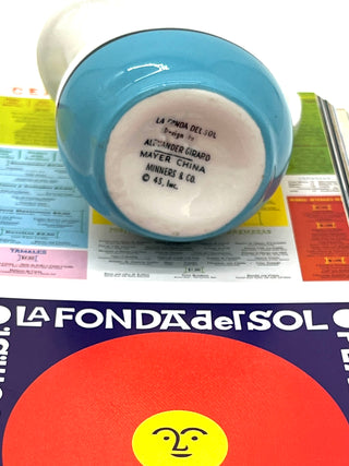 Signed Todd Oldham “Alexander Girard” Out-of-Print Monograph with Original La Fonda del Sol Creamer by Alexander Girard