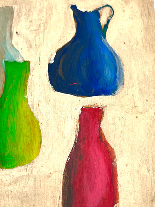 Todd Oldham Studio Collection - “Four Vessels” — Found Still Life Painting