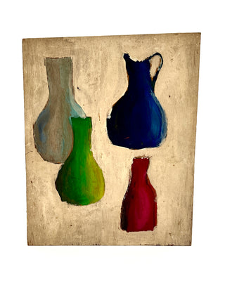 Todd Oldham Studio Collection - “Four Vessels” — Found Still Life Painting