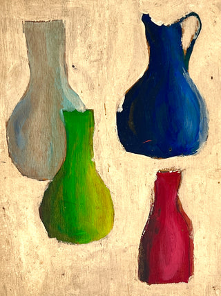 Todd Oldham Studio Collection - “Four Vessels” — Found Still Life Painting