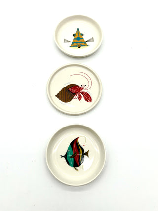 Charley Harper + Todd Oldham ♥ Fishs Eddy -  Small Dish Set of 3, c. 2000