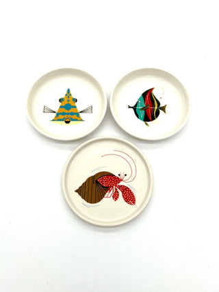 Charley Harper + Todd Oldham ♥ Fishs Eddy -  Small Dish Set of 3, c. 2000