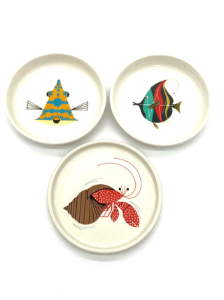 Charley Harper + Todd Oldham ♥ Fishs Eddy -  Small Dish Set of 3, c. 2000