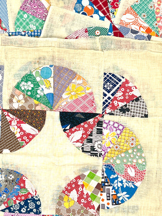 Todd Oldham Studio Collections - Vintage 1930s Dresden Plate Quilt Panels, Set of 4