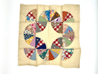 Todd Oldham Studio Collections - Vintage 1930s Dresden Plate Quilt Panels, Set of 4