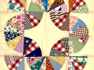 Todd Oldham Studio Collections - Vintage 1930s Dresden Plate Quilt Panels, Set of 4
