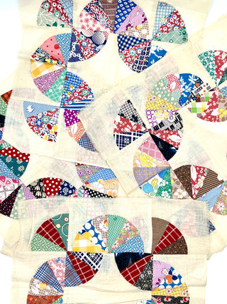 Todd Oldham Studio Collections - Vintage 1930s Dresden Plate Quilt Panels, Set of 4