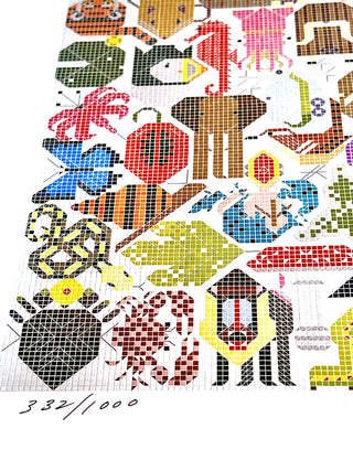 Charley Harper “Web of Life” Signed & Numbered Limited Edition Lithograph 332/1000