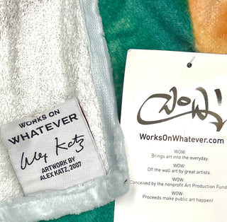Alex Katz 2007 WOW “Works on Whatever” Limited Edition Artist Towel 2007 —  Original Tag