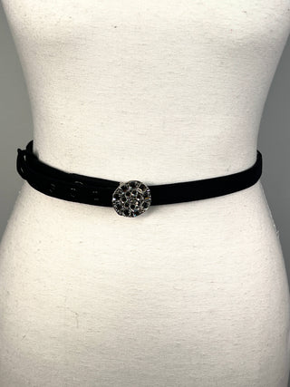Todd Oldham Spring 1996 Signed And Dated Belt -  Swarovski Crystal Dot Belt Buckle