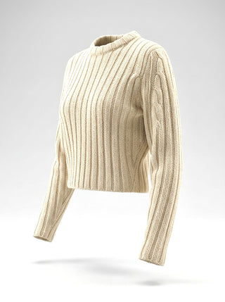Fall 1998 Todd Oldham White Cashmere Sweater