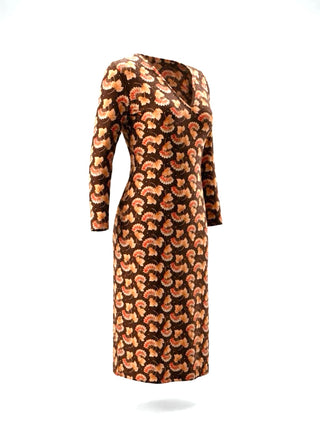 Spring 1998 Todd Oldham Fan Print Dress