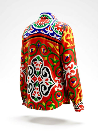 Spring 1995 Todd Oldham Printed Silk Chiffon Shirt