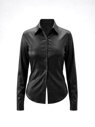 Spring 1995 Vintage Todd Oldham Silk Charmeuse Shrunken Shirt