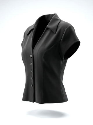 Spring 1996 Todd Oldham Rayon Crepe Blouse