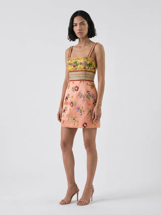 Spring 1998 Todd Oldham Embroidered Silk Satin Dress