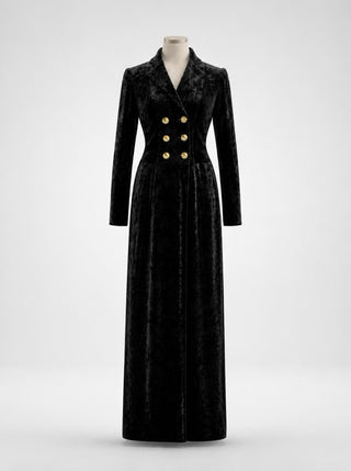 Fall 1994 Todd Oldham Crushed Velvet Rayon Coat