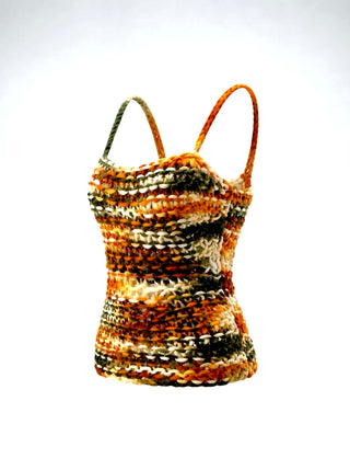 Fall 1997 Vintage Todd Oldham Hand-Knit Wool Tank Top